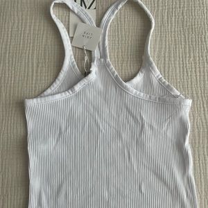 Zara NWT white tank top